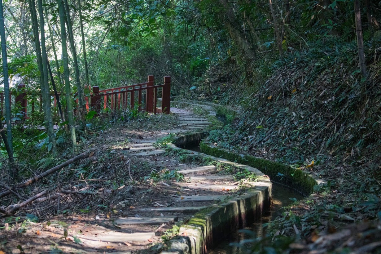 大窩生態園區導覽-包含古圳道、百年老樹、螢火蟲、蝙蝠洞、百年土地公、地景藝術、客家歌曲涂敏涂敏恆故居、馬口魚生態解說、油桐花步道等等人文藝涂敏恆故居、馬口魚生態解說、油桐花步道等等，人文藝術生態豐富，