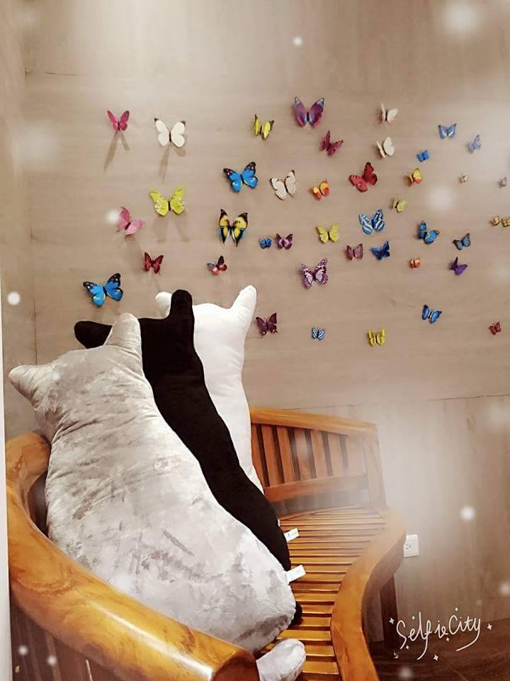 (清悠家庭)
專為大人小孩設計的磁性蝴蝶牆!!!
能夠發揮無限創意、自由拼貼
